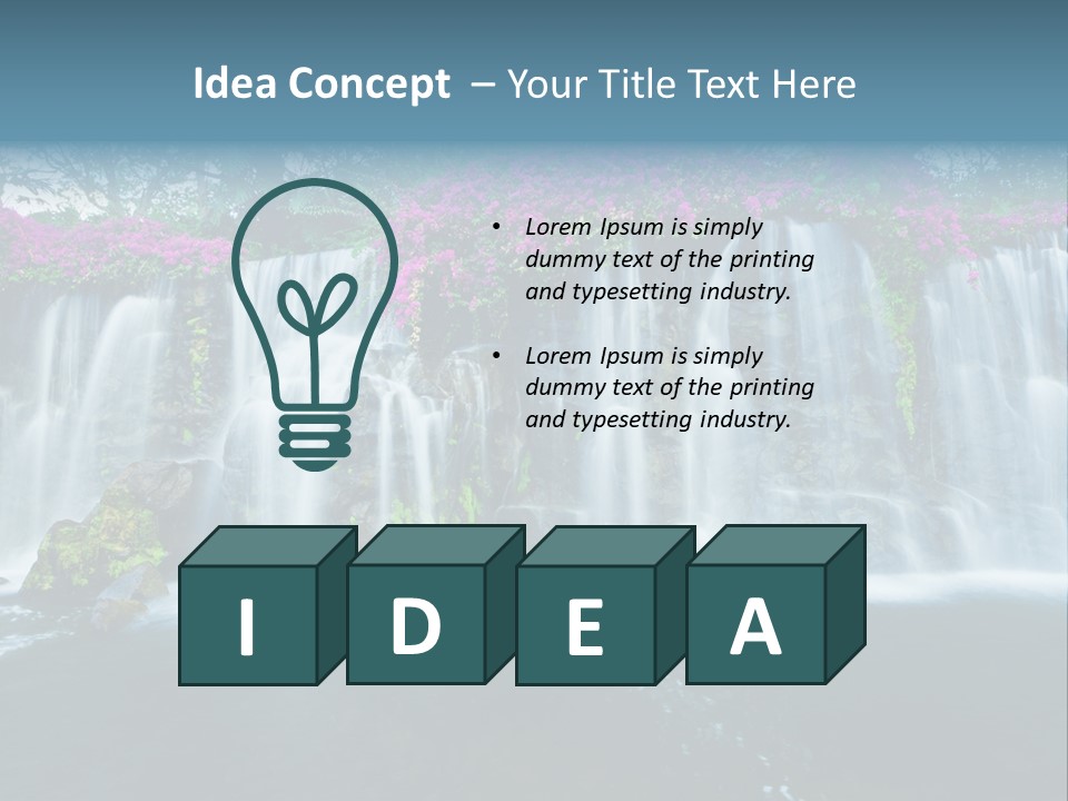 Torrent Rock Peace PowerPoint Template