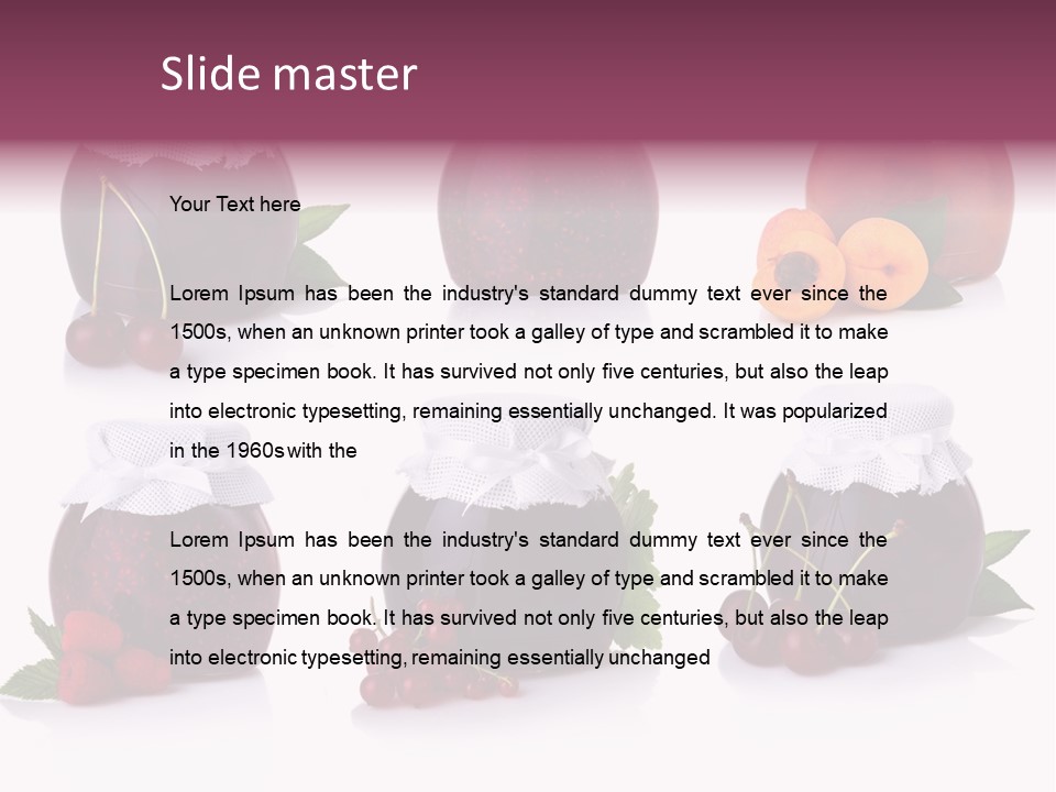 Shot Food Fruit PowerPoint Template