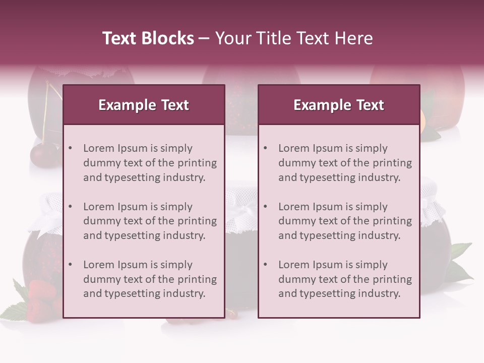 Shot Food Fruit PowerPoint Template