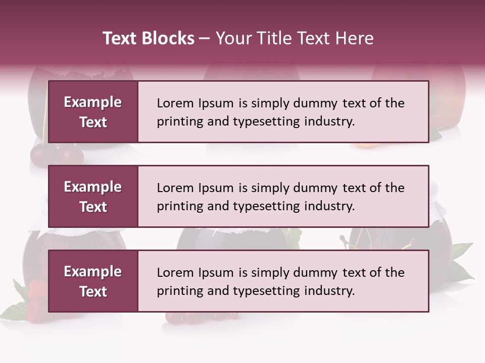 Shot Food Fruit PowerPoint Template