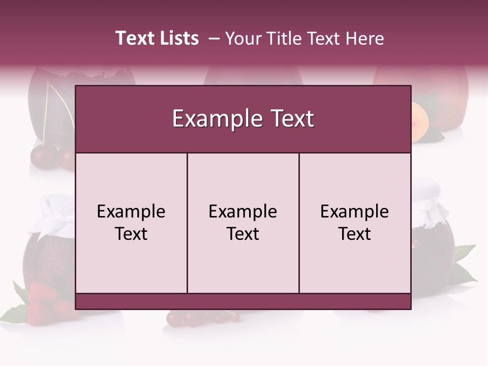 Shot Food Fruit PowerPoint Template