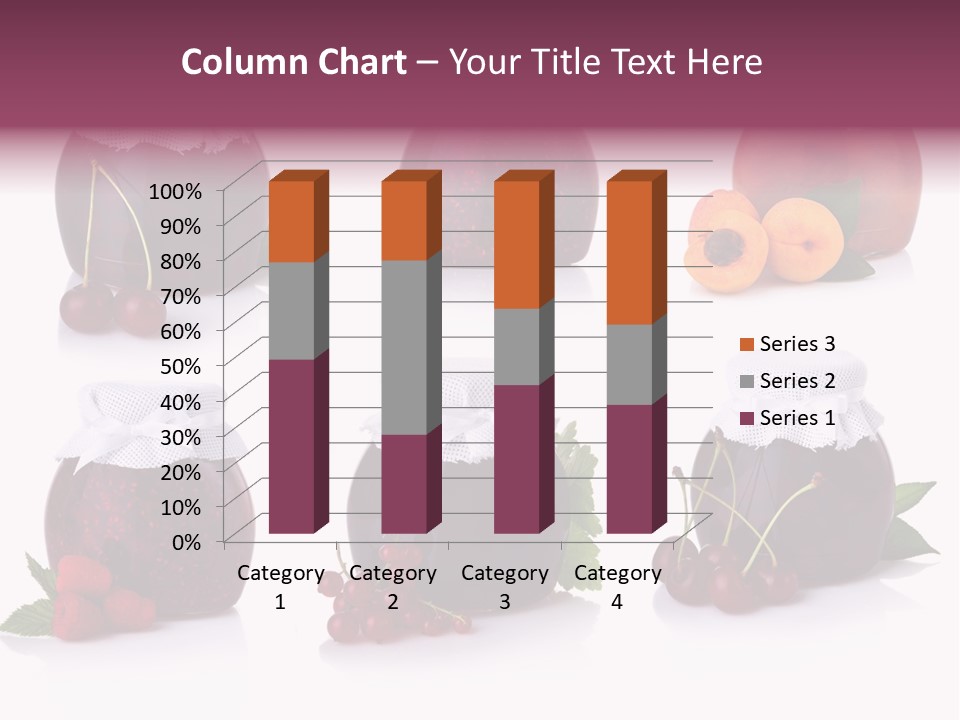 Shot Food Fruit PowerPoint Template
