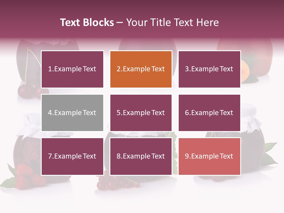 Shot Food Fruit PowerPoint Template