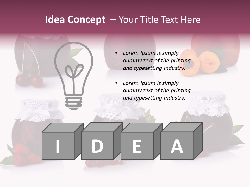 Shot Food Fruit PowerPoint Template