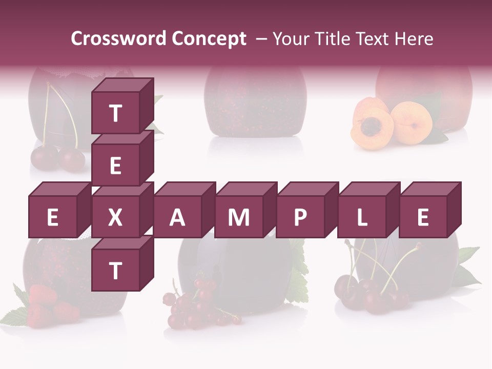 Shot Food Fruit PowerPoint Template