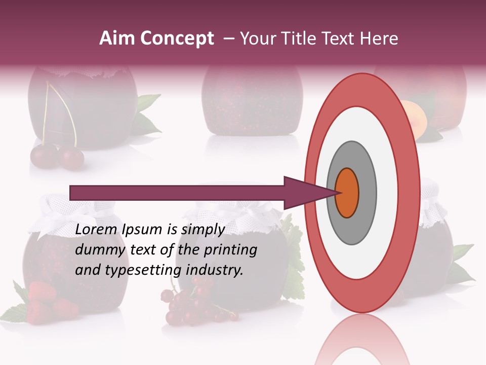 Shot Food Fruit PowerPoint Template