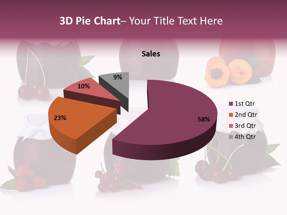Shot Food Fruit PowerPoint Template