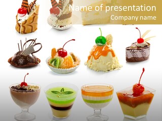 Pie Macro Healthy PowerPoint Template