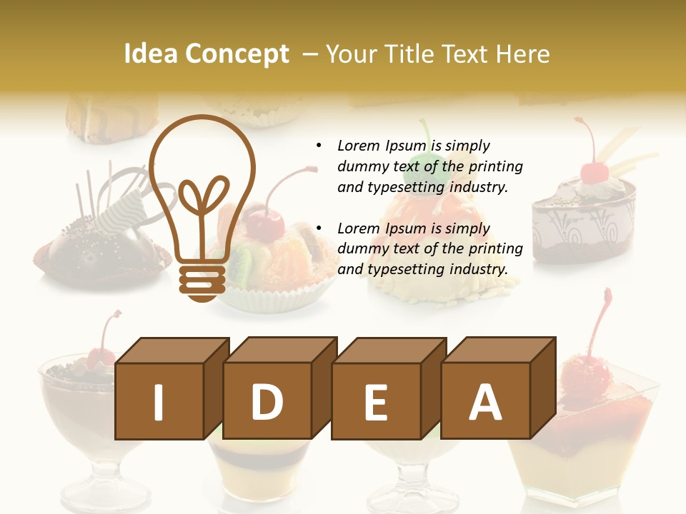 Pie Macro Healthy PowerPoint Template