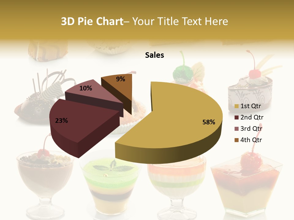 Pie Macro Healthy PowerPoint Template