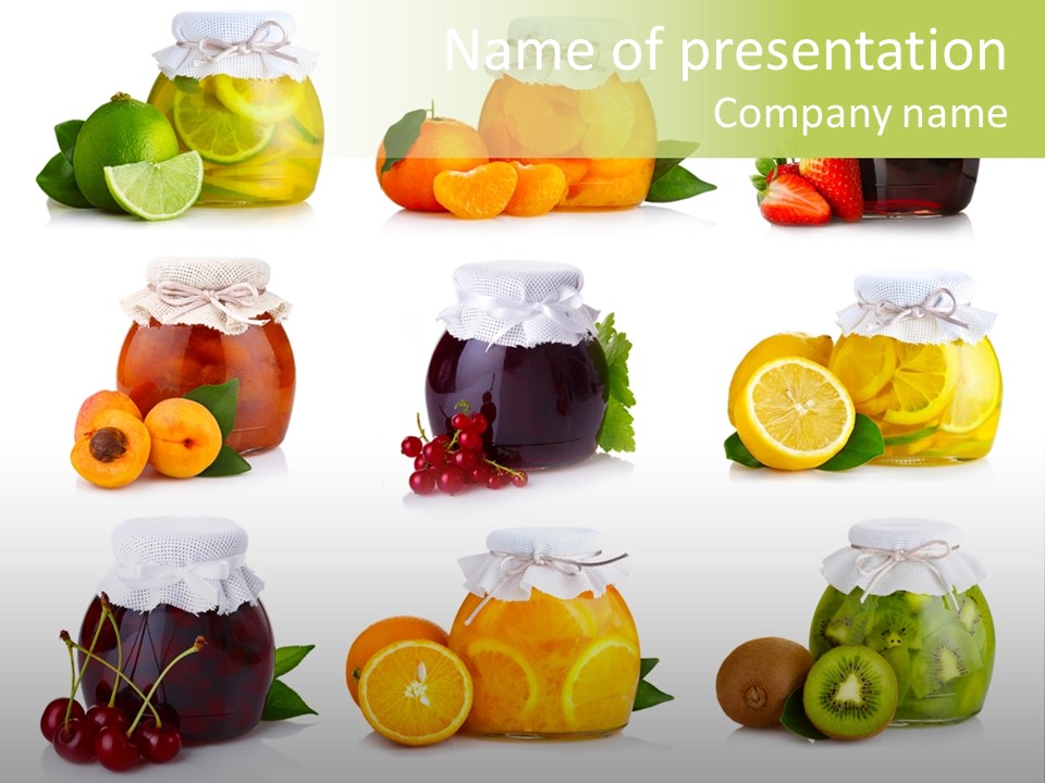 Strawberry Healthy Gourmet PowerPoint Template