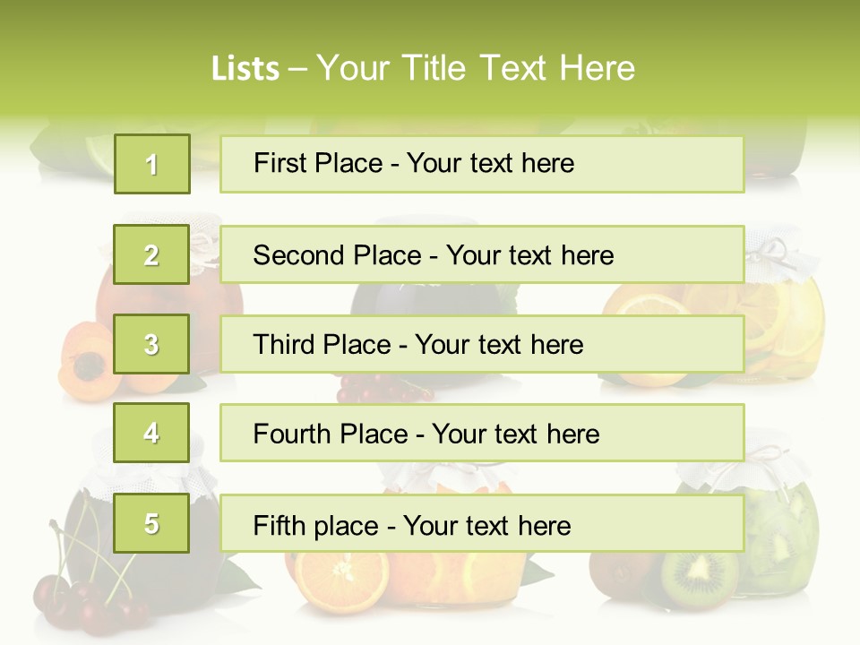 Strawberry Healthy Gourmet PowerPoint Template