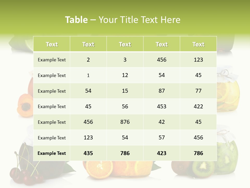 Strawberry Healthy Gourmet PowerPoint Template