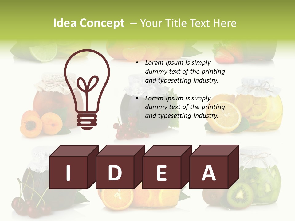 Strawberry Healthy Gourmet PowerPoint Template