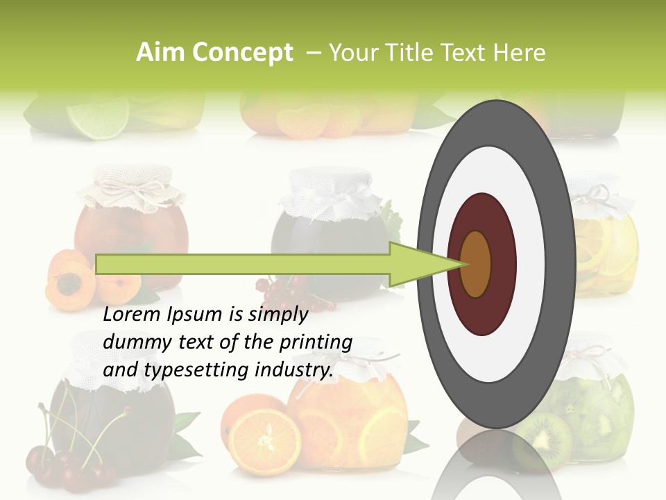 Strawberry Healthy Gourmet PowerPoint Template