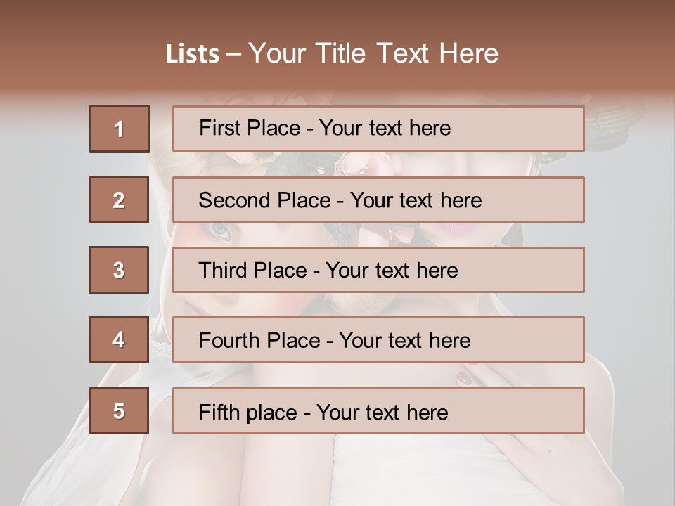 Tempting Coiffure Hairstyle PowerPoint Template