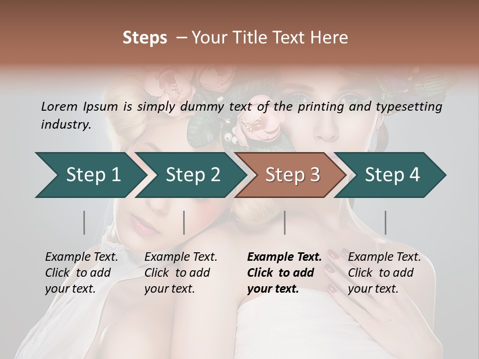 Tempting Coiffure Hairstyle PowerPoint Template