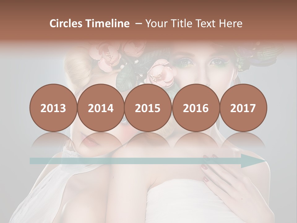 Tempting Coiffure Hairstyle PowerPoint Template