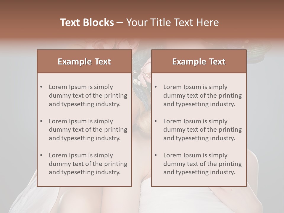 Tempting Coiffure Hairstyle PowerPoint Template