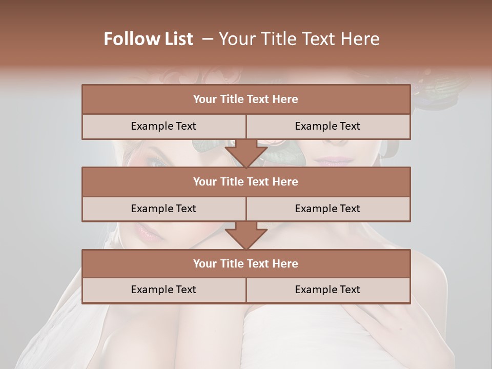 Tempting Coiffure Hairstyle PowerPoint Template