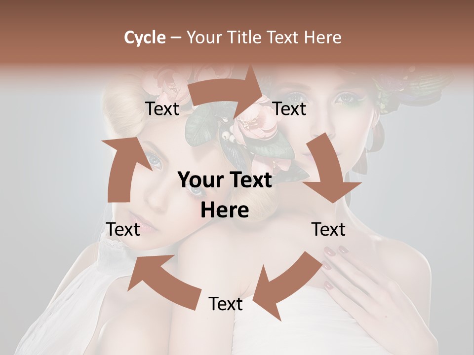 Tempting Coiffure Hairstyle PowerPoint Template