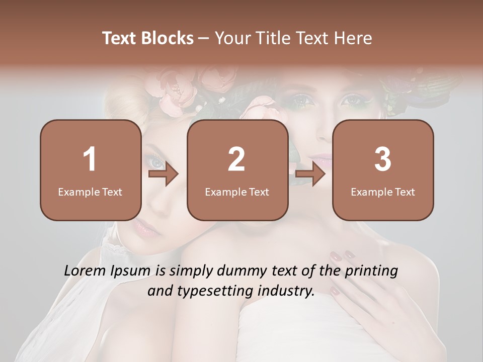 Tempting Coiffure Hairstyle PowerPoint Template