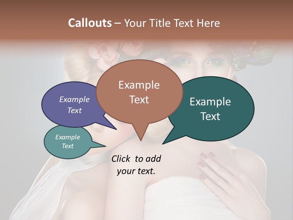 Tempting Coiffure Hairstyle PowerPoint Template