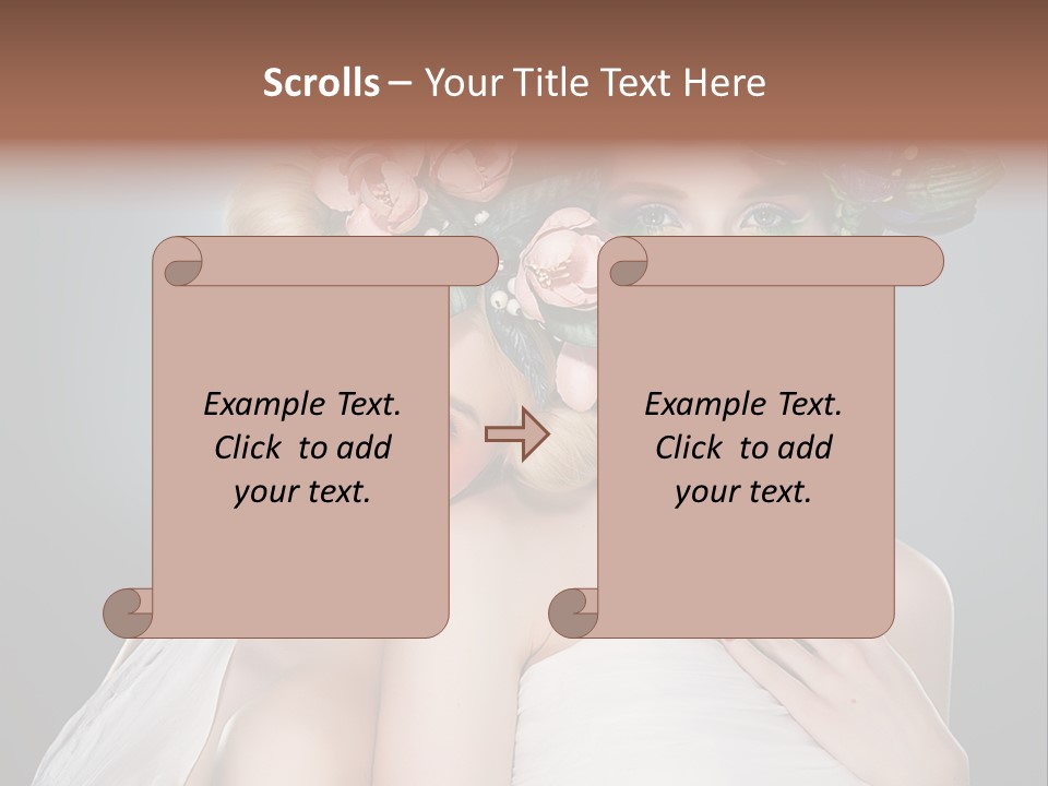 Tempting Coiffure Hairstyle PowerPoint Template