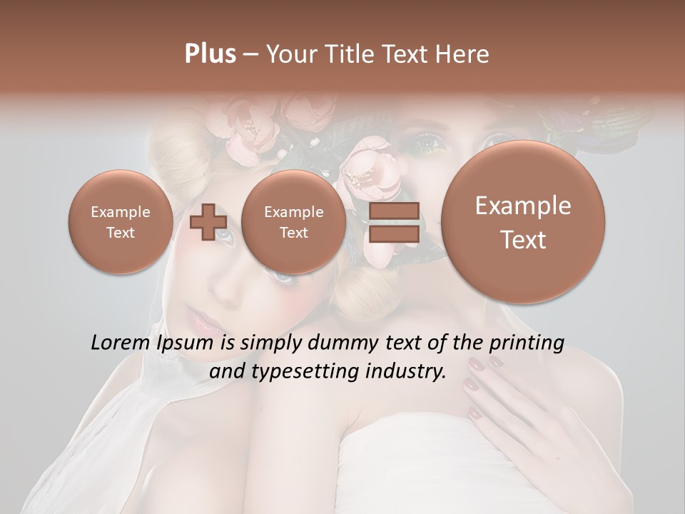 Tempting Coiffure Hairstyle PowerPoint Template