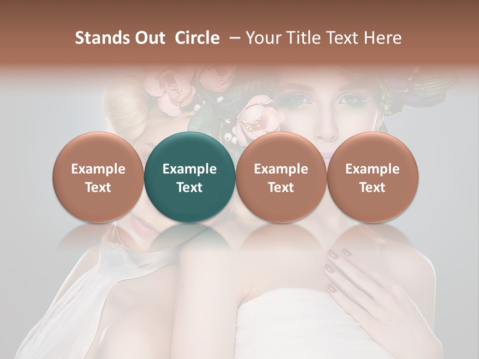 Tempting Coiffure Hairstyle PowerPoint Template