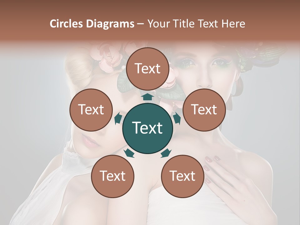 Tempting Coiffure Hairstyle PowerPoint Template