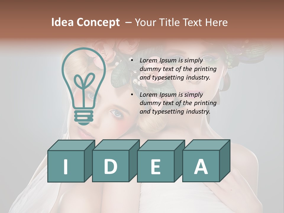 Tempting Coiffure Hairstyle PowerPoint Template