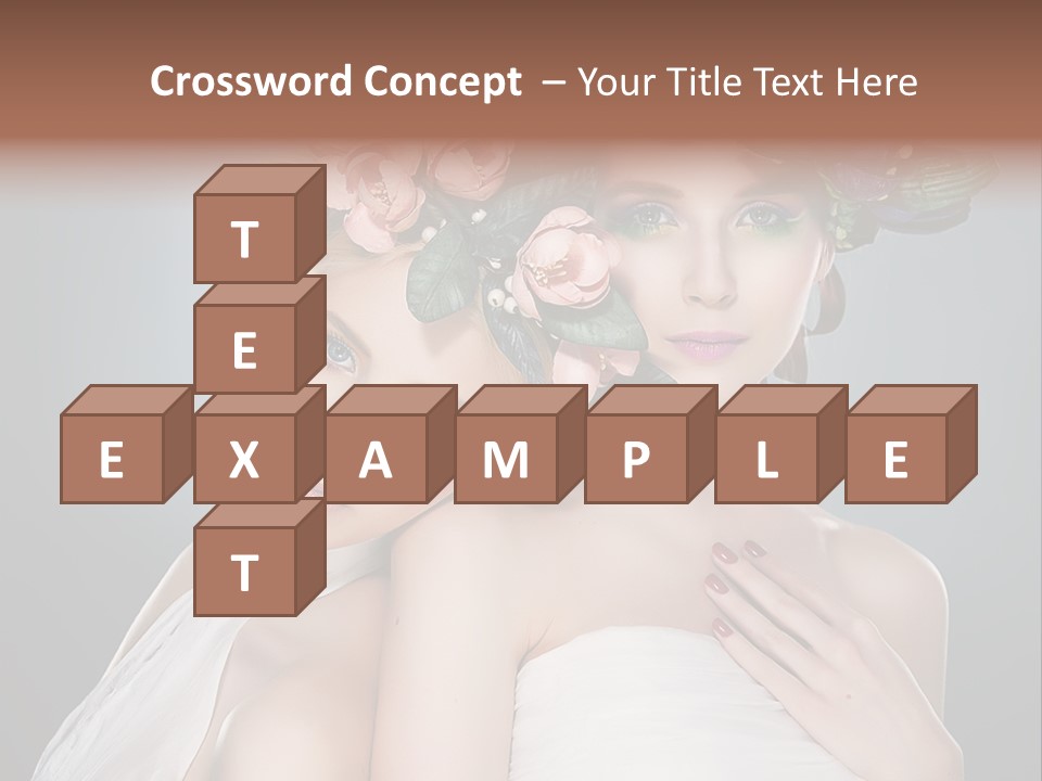 Tempting Coiffure Hairstyle PowerPoint Template