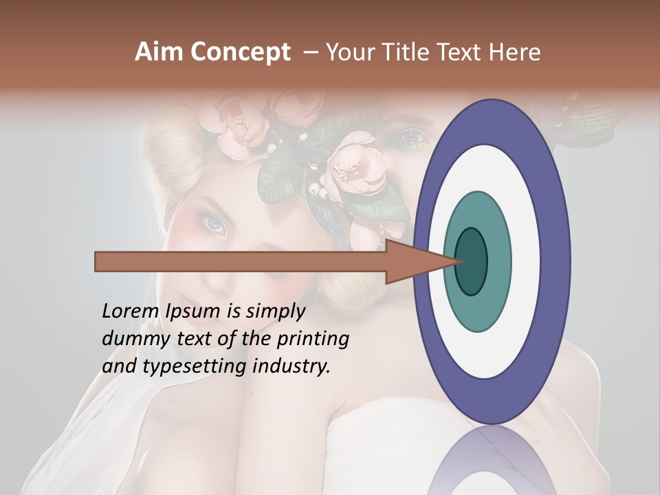 Tempting Coiffure Hairstyle PowerPoint Template