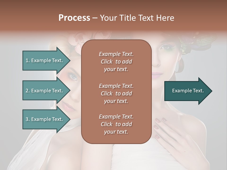 Tempting Coiffure Hairstyle PowerPoint Template