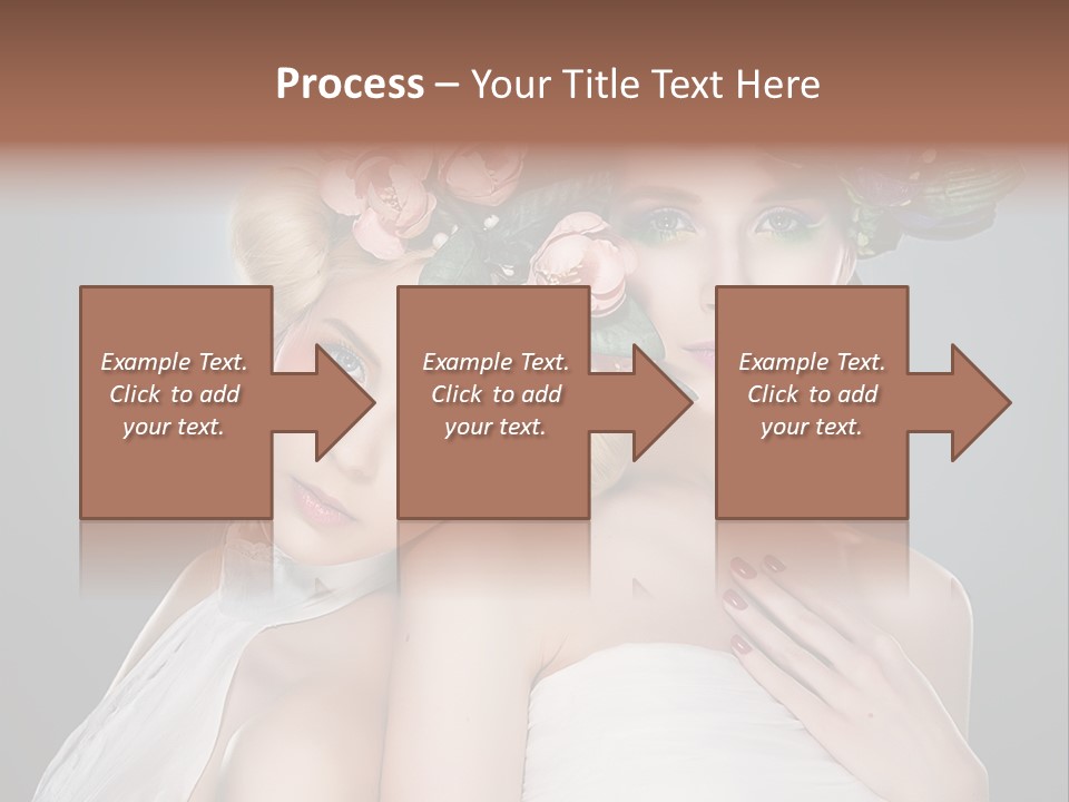 Tempting Coiffure Hairstyle PowerPoint Template