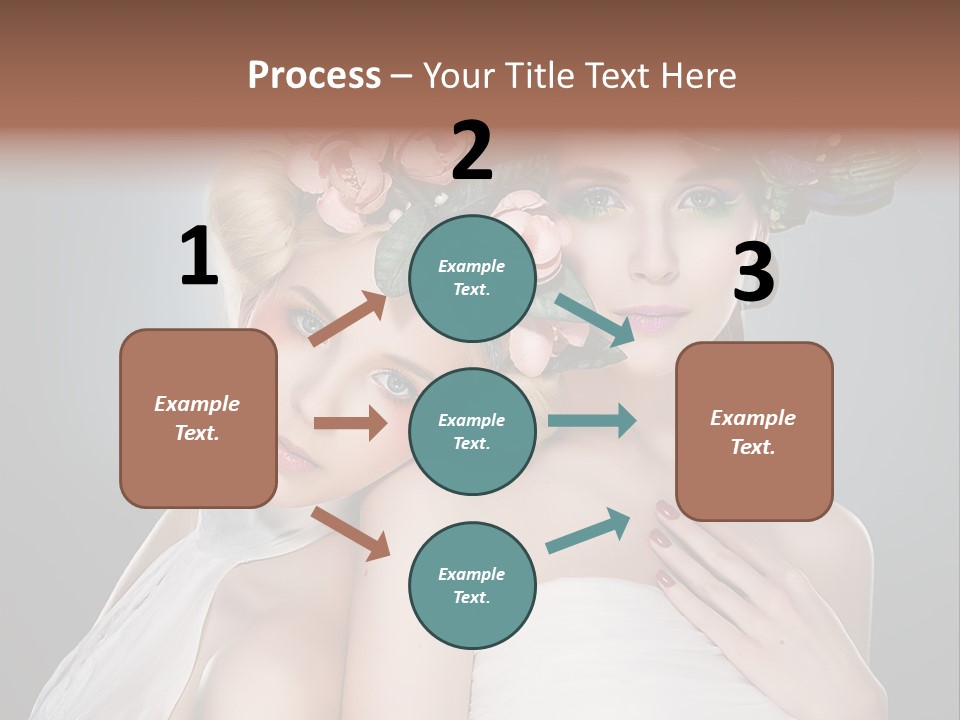 Tempting Coiffure Hairstyle PowerPoint Template