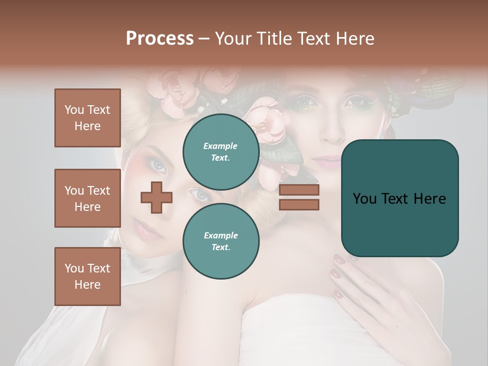 Tempting Coiffure Hairstyle PowerPoint Template