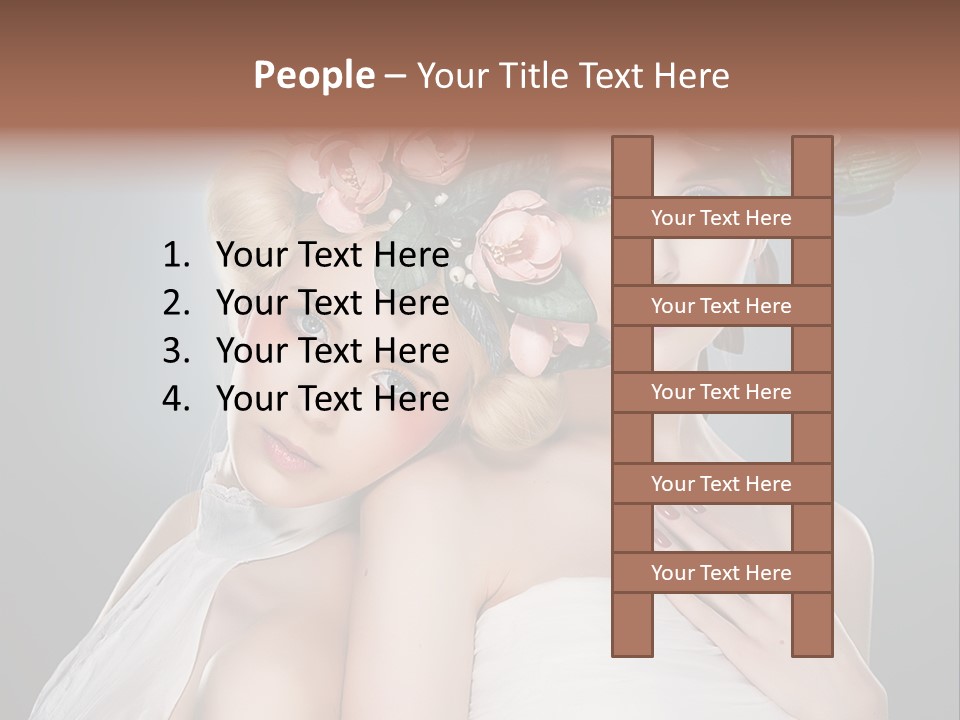 Tempting Coiffure Hairstyle PowerPoint Template