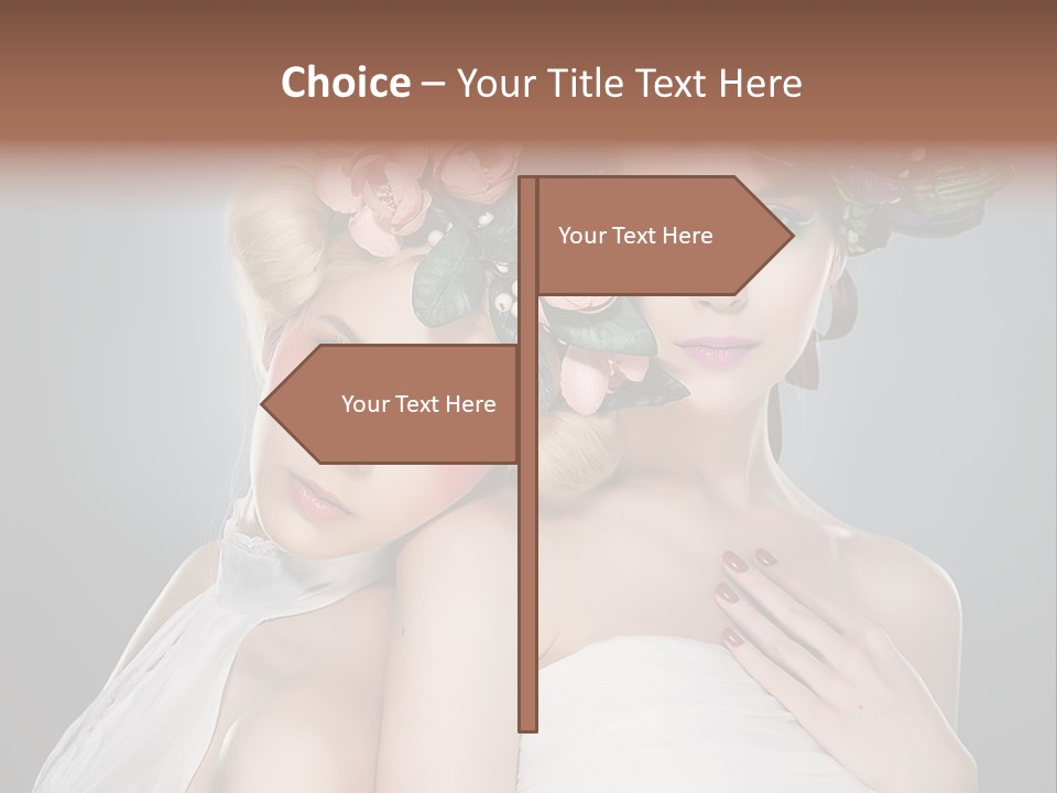 Tempting Coiffure Hairstyle PowerPoint Template