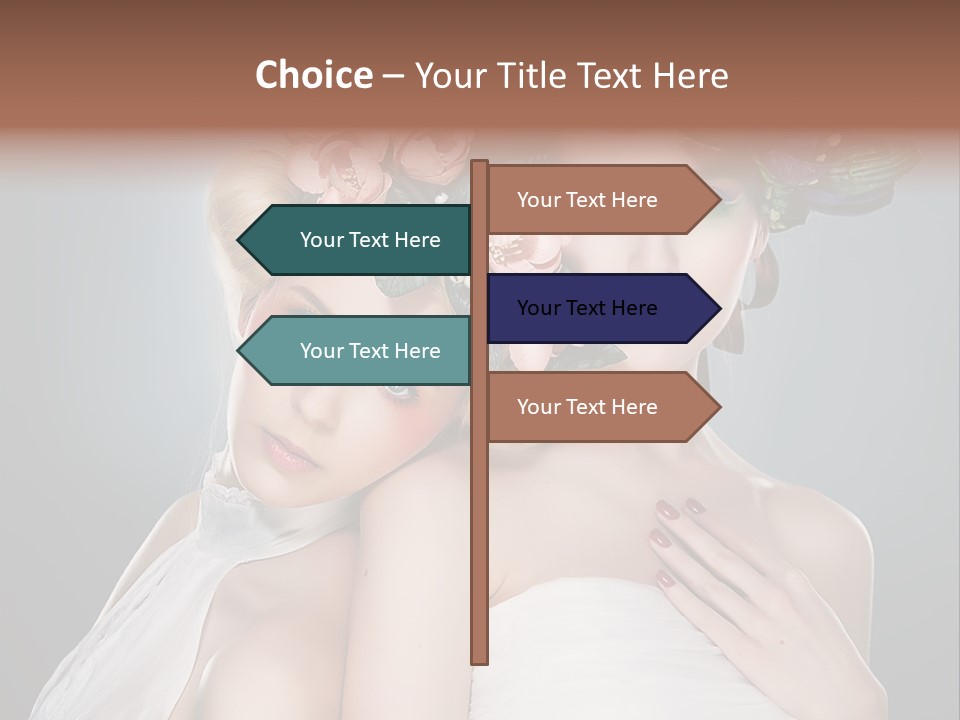 Tempting Coiffure Hairstyle PowerPoint Template