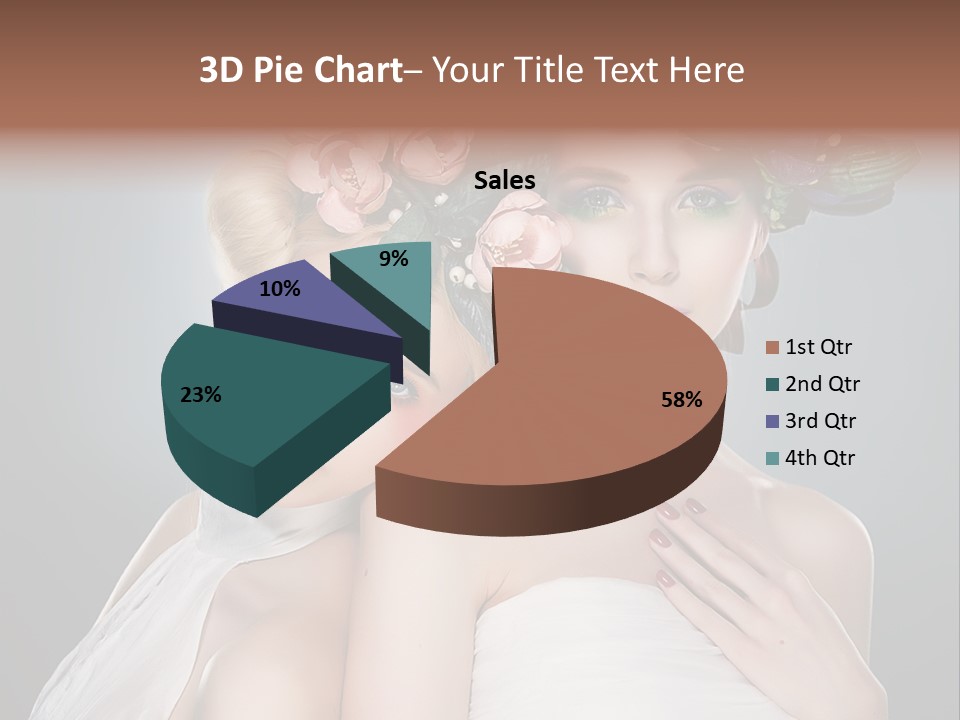 Tempting Coiffure Hairstyle PowerPoint Template