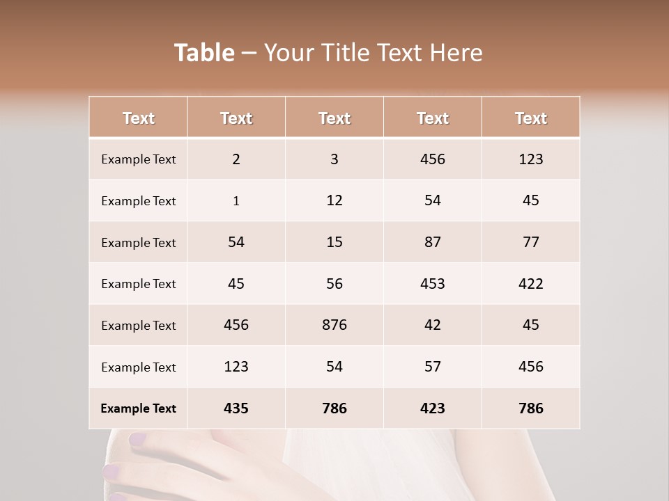 Model Blond Smile PowerPoint Template