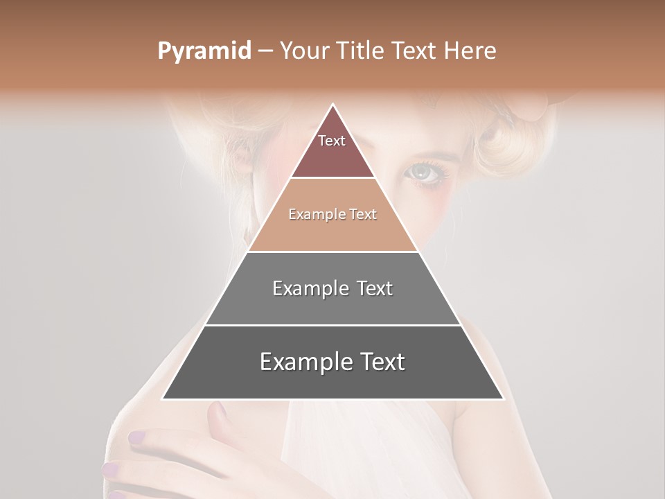 Model Blond Smile PowerPoint Template