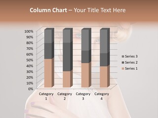 Model Blond Smile PowerPoint Template