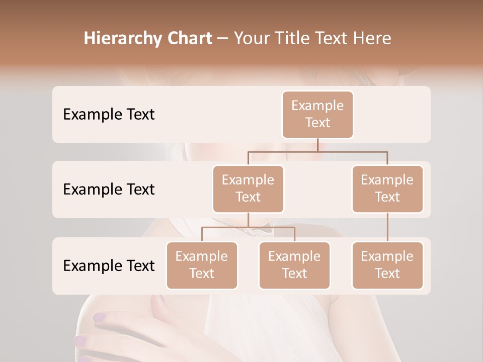 Model Blond Smile PowerPoint Template