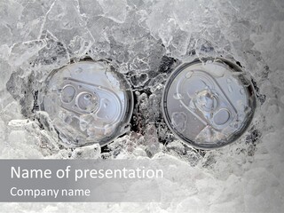 Refresh Cold Fresness PowerPoint Template