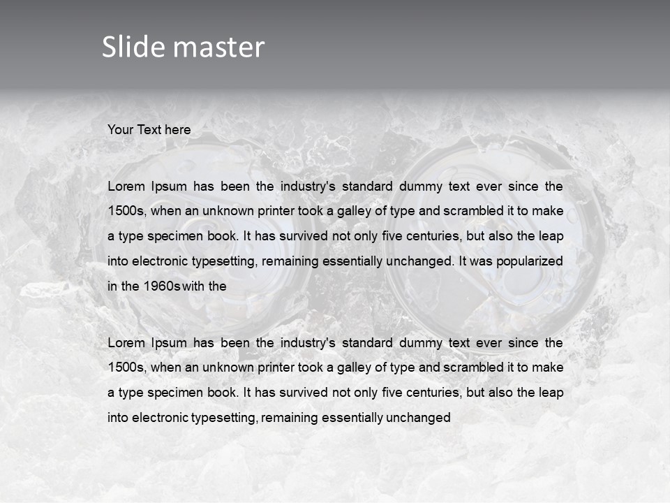 Refresh Cold Fresness PowerPoint Template