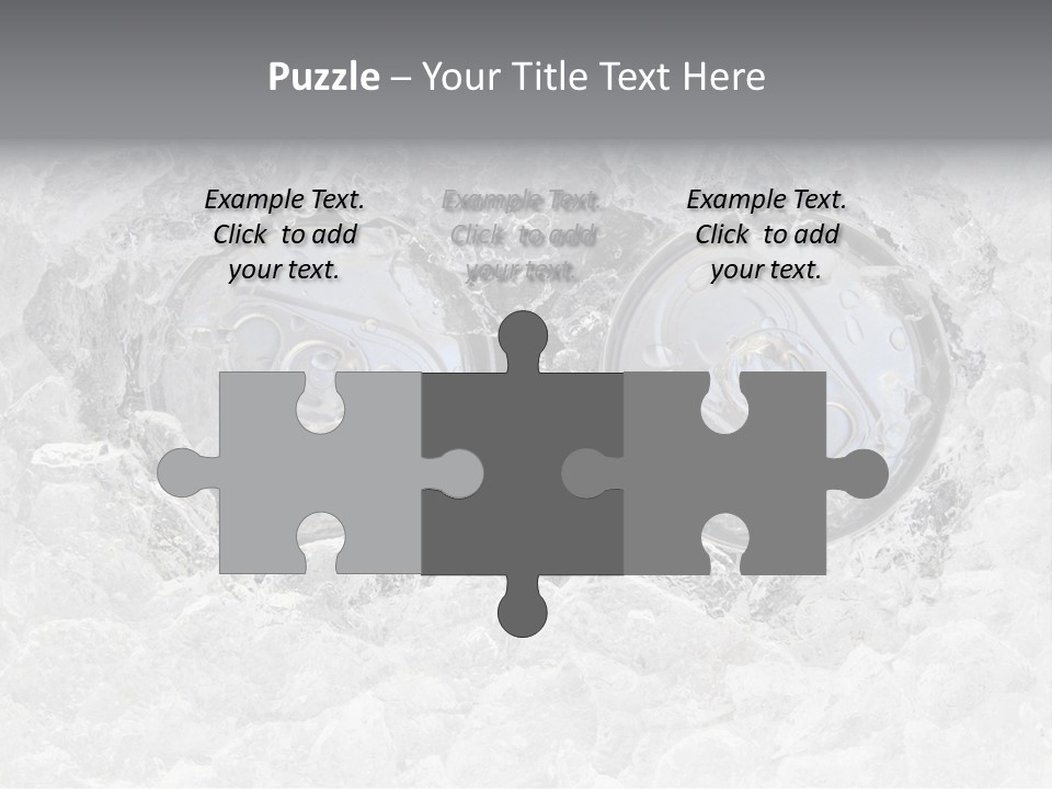 Refresh Cold Fresness PowerPoint Template