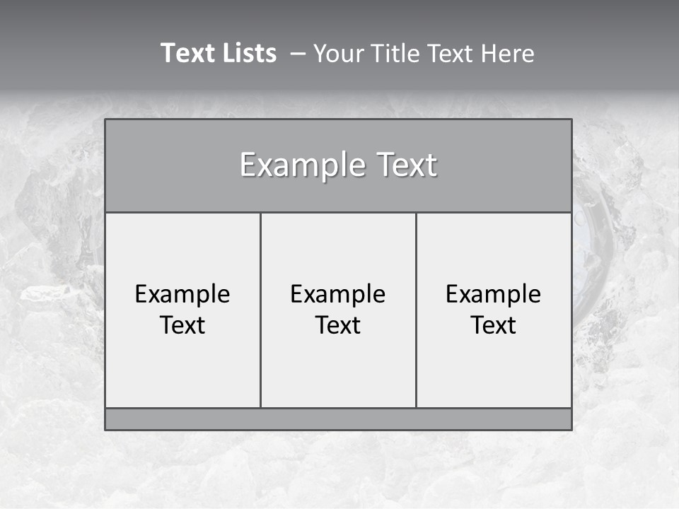 Refresh Cold Fresness PowerPoint Template